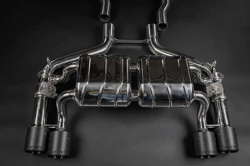 Capristo 02BM09903020 BMW M2 Competition/CS (F87) Valved Exhaust with Mid-Silencer, Wicrom Tips (OE Actuators) 