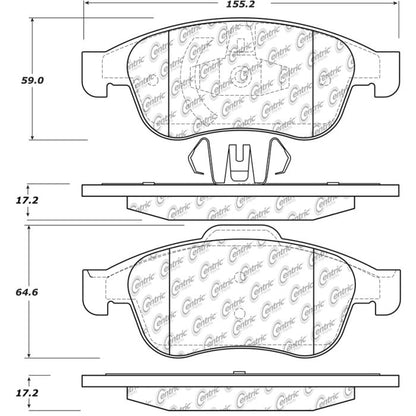 EBC 103.16270 CTek Ceramic Brake Pads with Shims