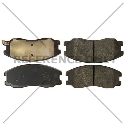 EBC 104.16780 Posi Quiet SemiMetallic Brake Pads with Hardware