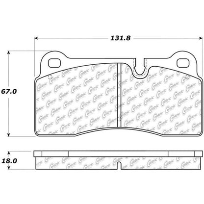 StopTech 308.11550 Audi R8 Street Performance Brake Pads