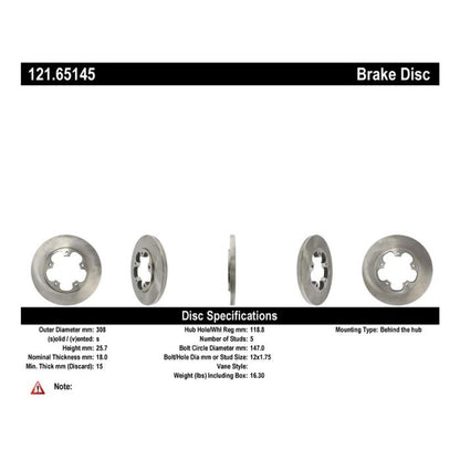 EBC 121.65145 CTek Standard Brake Rotor