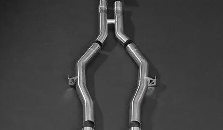 Capristo 02BM07403012 BMW M3/M4 (G80/81/82) Valved Exhaust, Middle Silencer Delete &amp; Wicrom Tips (OE Actuators) 