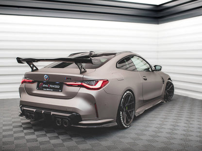 CARBON FIBER REAR SIDE SPLITTERS BMW M4 G82 | ML Performance Car Parts