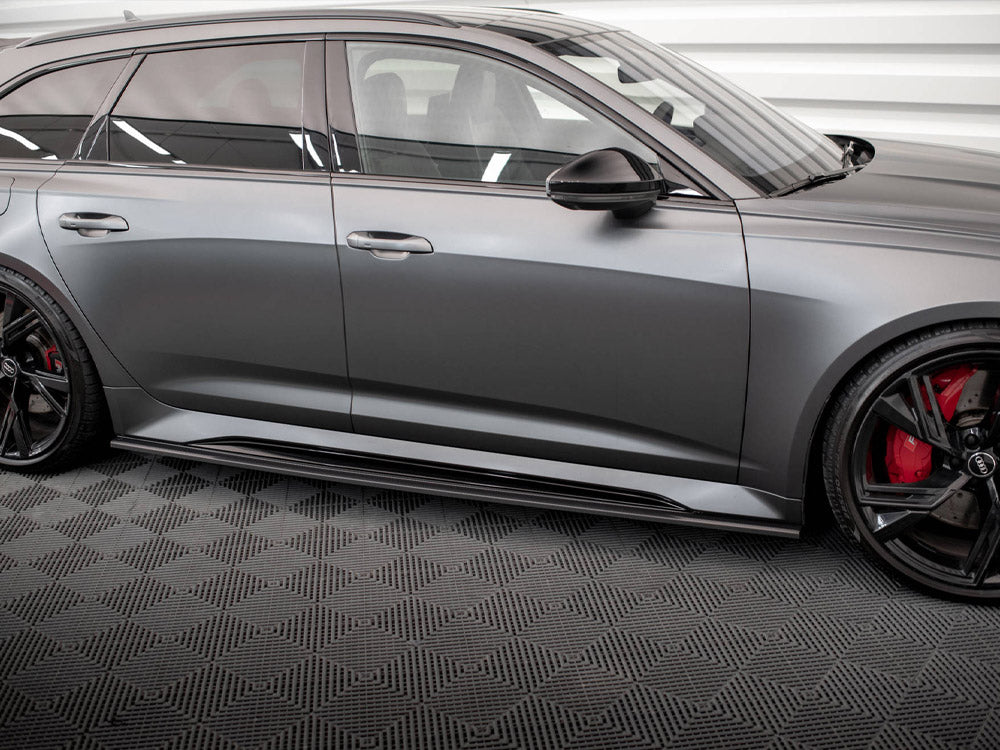 CARBON FIBER SIDE SKIRTS AUDI RS6 C8 / RS7 C8 | ML Performance Car Parts