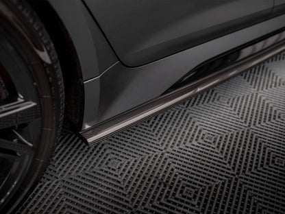 CARBON FIBER SIDE SKIRTS AUDI RS6 C8 / RS7 C8 | ML Performance Car Parts