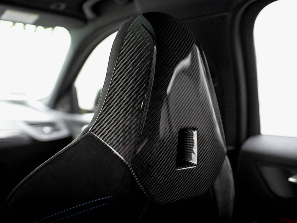 CARBON FIBER HEADRESTS BMW 1 F40 M135I | ML Performance Car Parts