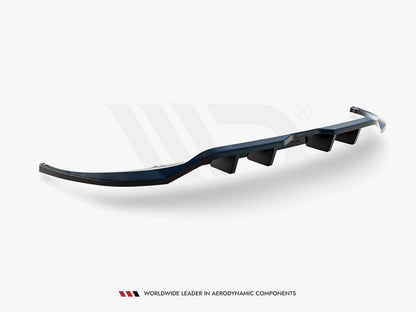 Maxton Design VW Tiguan R-Line MK2 Facelift Central Rear Splitter (Vertical Bars)