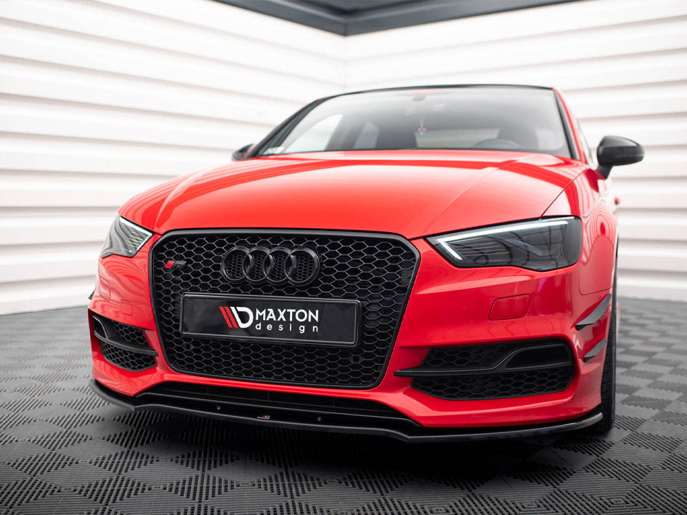 Maxton Design Audi S3 8V / A3 S-Line 8V Sedan / Cabrio Front Splitter V.2