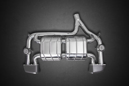 Capristo 02BM02103001 BMW 435i Valved Exhaust with Middle Silencer Spare Pipes and Skirt Diffuser (CES3) 