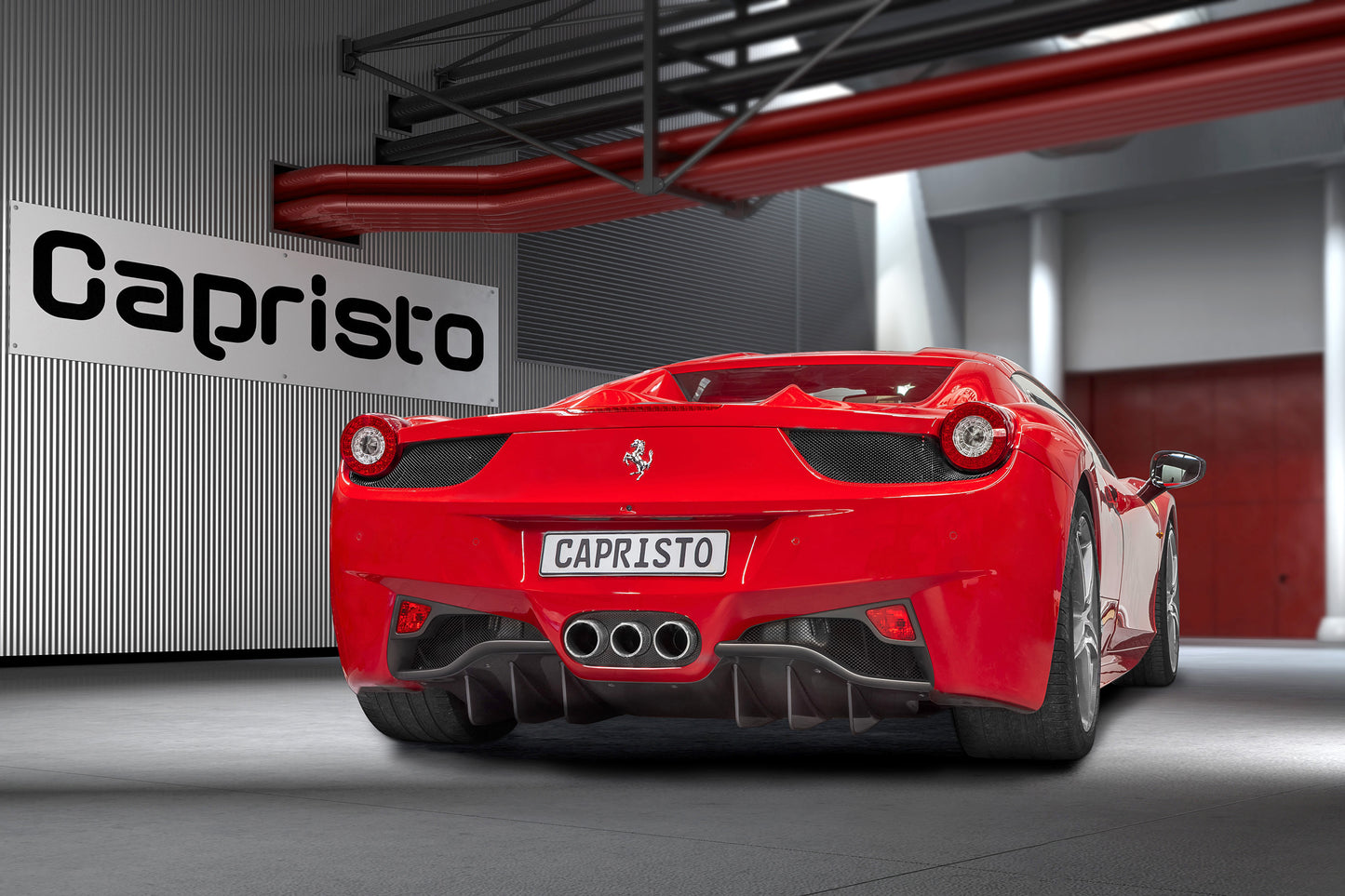 Capristo 03FE00410021LM Ferrari 458 Italia/Spider Carbon Rear Diffuser (Matte) 