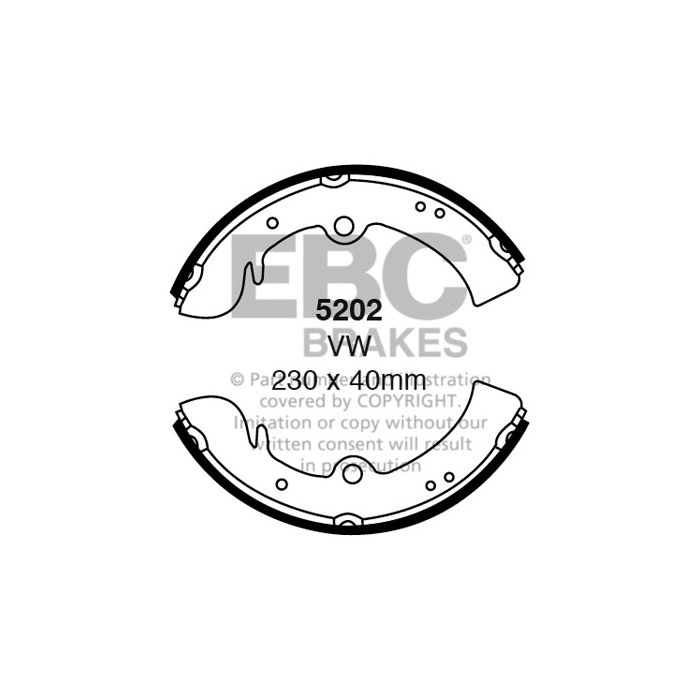 EBC 5202 Brake Shoes Front