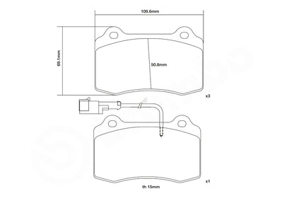 Brembo 07.B315.45-HP2 | HP2 Brake Pads