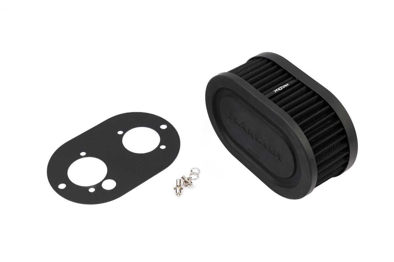 Ramair Pleated Carburettor Intake Air Filter Baseplate to fit Dellorto 40 DHLA - 65mm | ML Performance Car Parts