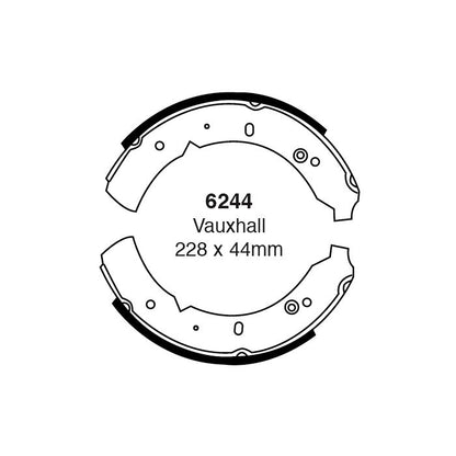 EBC 6244 Brake Shoes Front