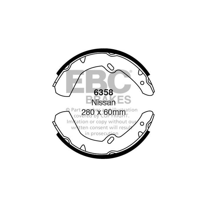 EBC 6358 Brake Shoes Front