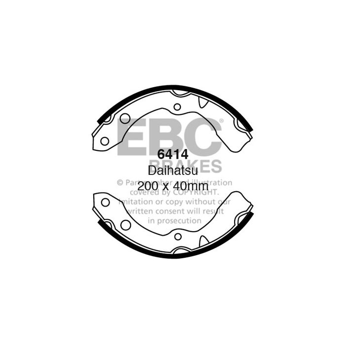 EBC 6414 Brake Shoes Front