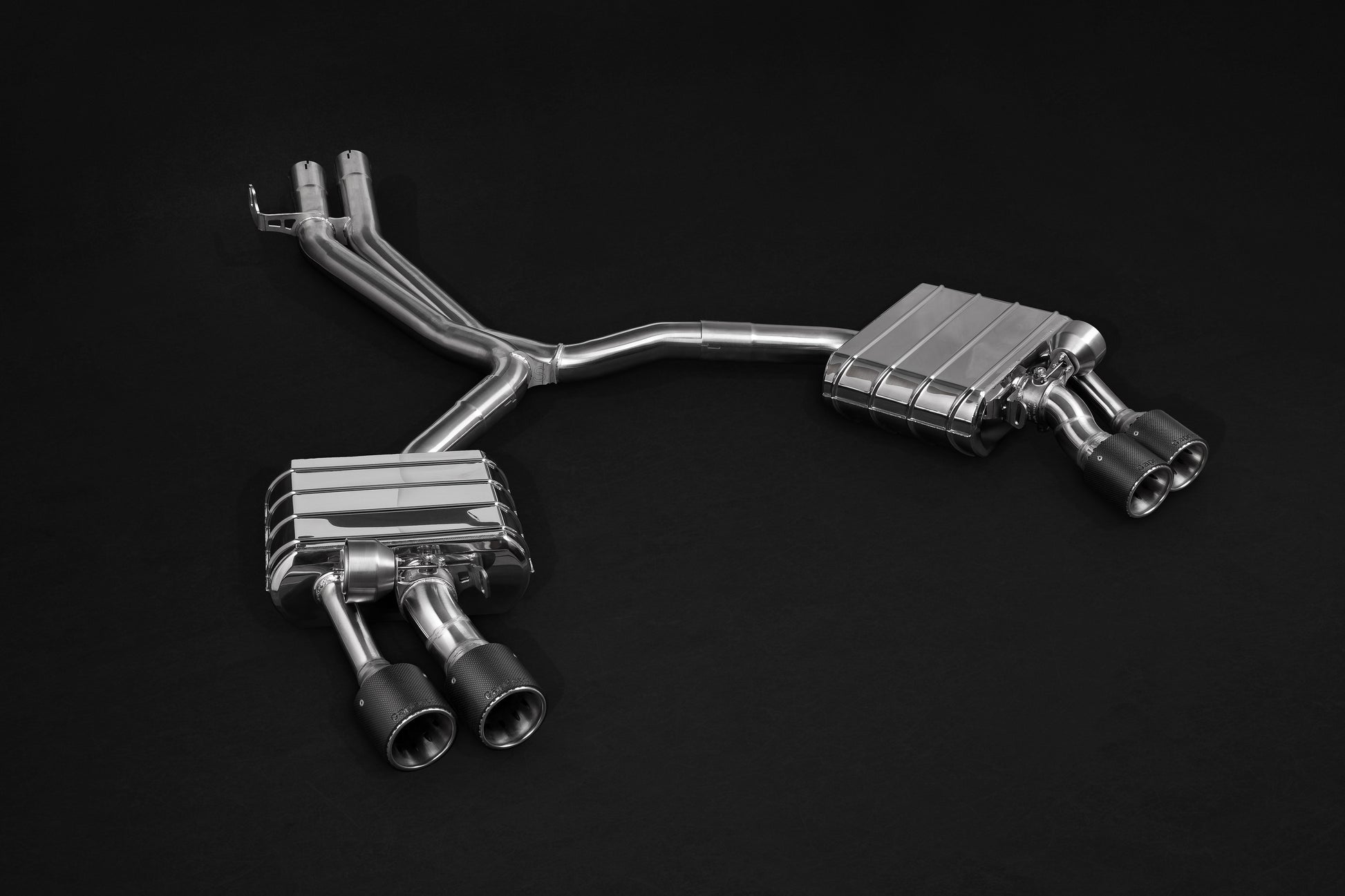 Capristo 02AU03103011 Audi S4/5 (B9/F5) Valved Exhaust with Mid-Pipes and Carbon Tips (CES3) 