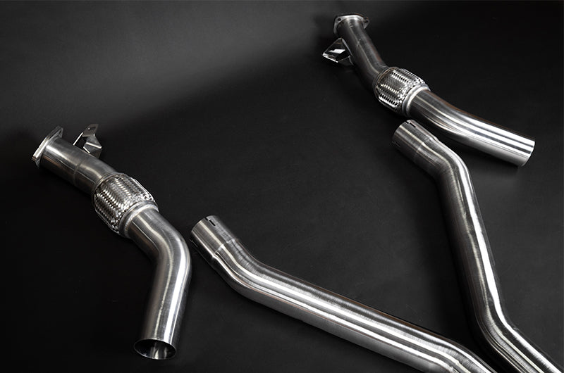 Capristo 02AU09403014 Audi S8 (D5) Valved Catback Exhaust System with Capristo Tips (OE Actuators) 