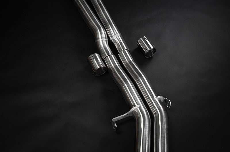 Capristo 02AU09403014 Audi S8 (D5) Valved Catback Exhaust System with Capristo Tips (OE Actuators) 