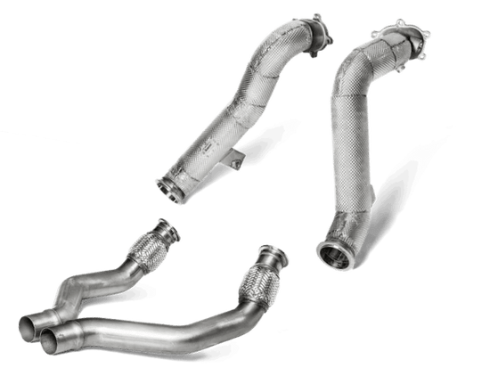 Akrapovic DP-AU/SS/1 + L-AU/SS/3 Race Downpipe / Link Pipe Set (For Akrapovic Exhaust System) for Audi RS 6 / RS 7 / S6 / S7 (C7)