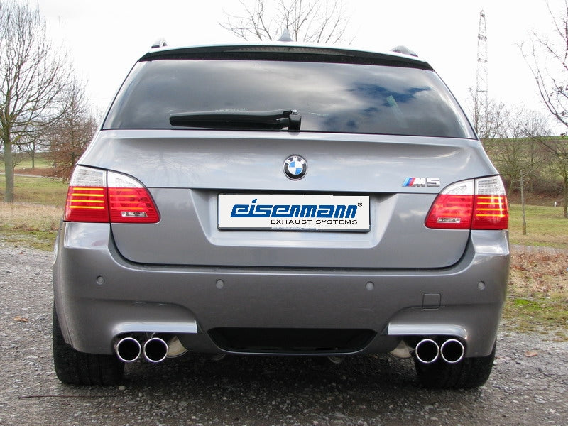 Eisenmann B5260.00834 Sport Rear Muffler for BMW M 5 Series Wagon - With 83mm Quad Tailpipes (circular)