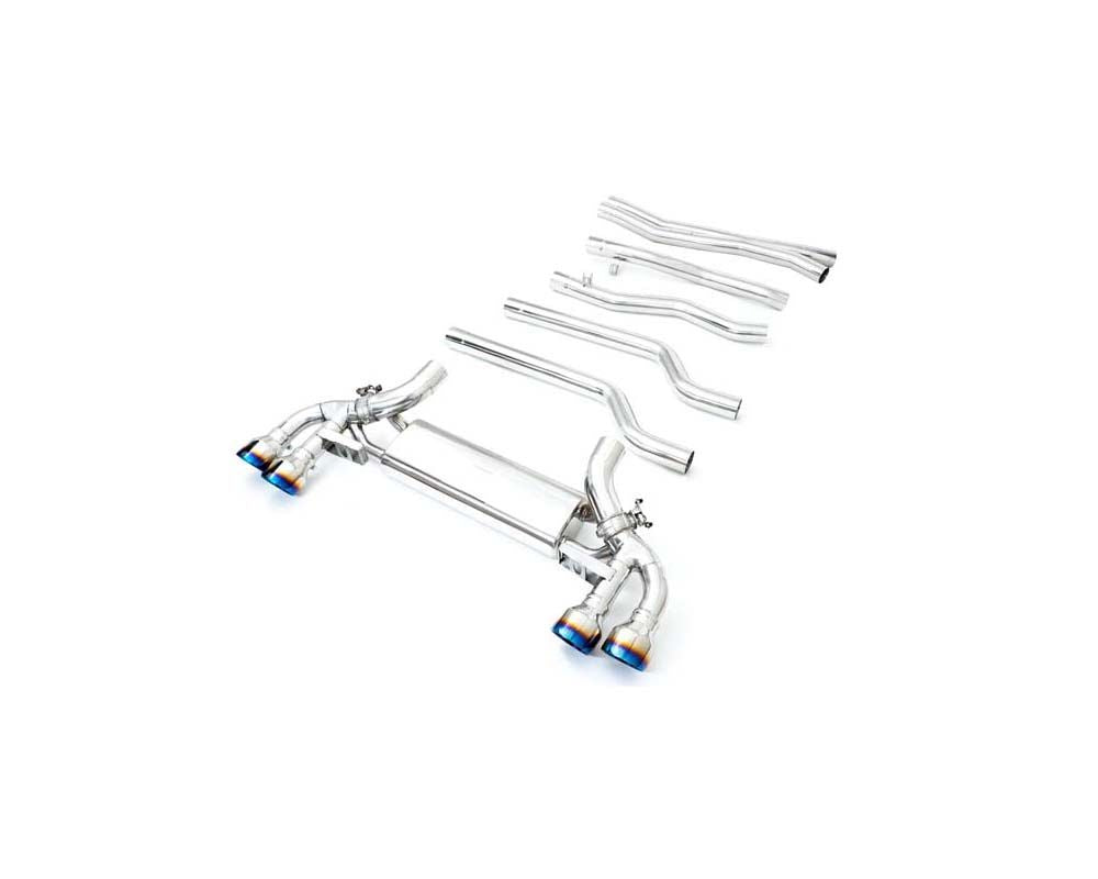 Valvetronic Exhaust System BMW F93 M8 with Blue Coated Tips | ML Performance Car Parts