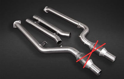 Capristo 02BM12503006 BMW X3M Competition (G01/F97) Exhaust System, OPF Delete Mid Pipes, and Carbon Fiber Tips 