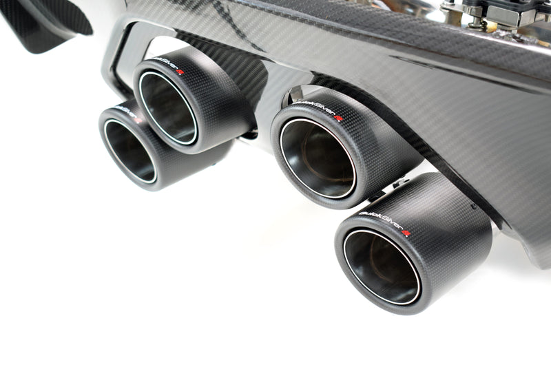 QuickSilver BMW M4 G82 G83 (2021 on) Centre Exit Sport Exhaust with Sound Architectâ¢ Inc. Carbon Diffusor Kit with OR without OPF delete pipes