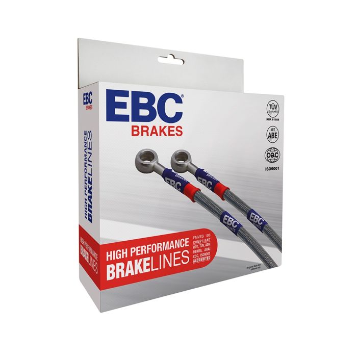 EBC BLA10024L Braided Steel Brake Lines Front &amp Rear 