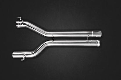 Capristo 02MB02003018 Mercedes AMG C63 (W204) Black Series Valved Exhaust with Mid-Silencer Delete Pipes (CES3) 