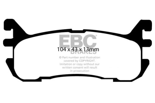 EBC DP51003B BLUESTUFF RACE BRAKE PAD SET