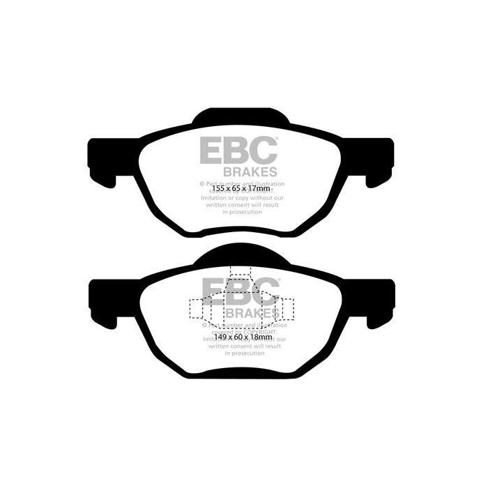 EBC DP31525C Redstuff Brake Pads Front