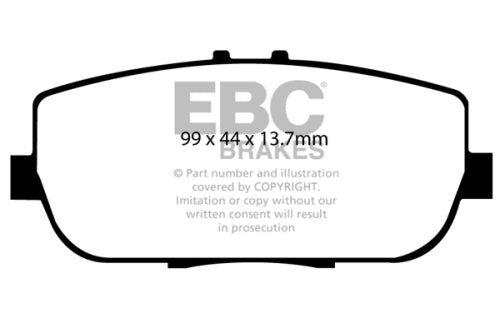 EBC DP51775B BLUESTUFF RACE BRAKE PAD SET