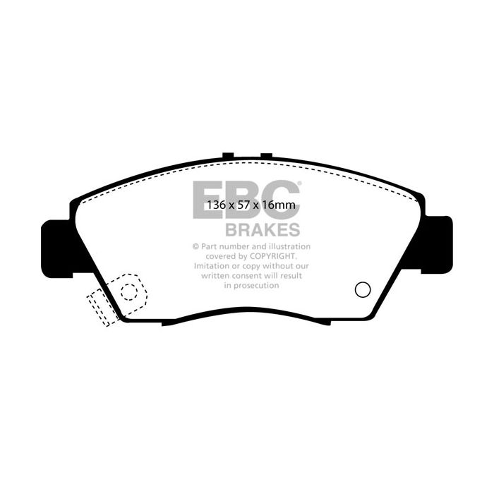 EBC DP3891C Redstuff Brake Pads Front