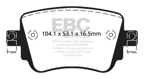 EBC DP52201NDX BLUESTUFF RACE BRAKE PADS