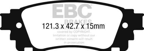 EBC DP42262R YELLOWSTUFF BRAKE PADS