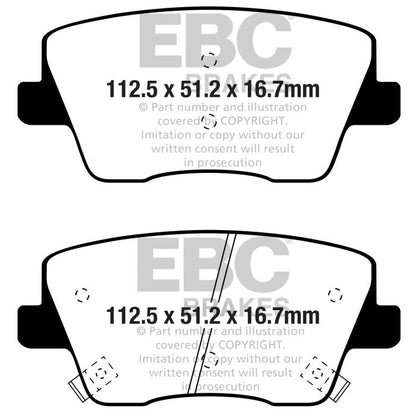 EBC DP82344RPX RPX Brake Pads Rear