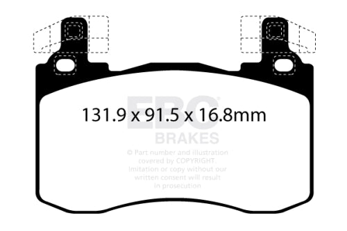 EBC DPX2356 BRAKE PAD SET