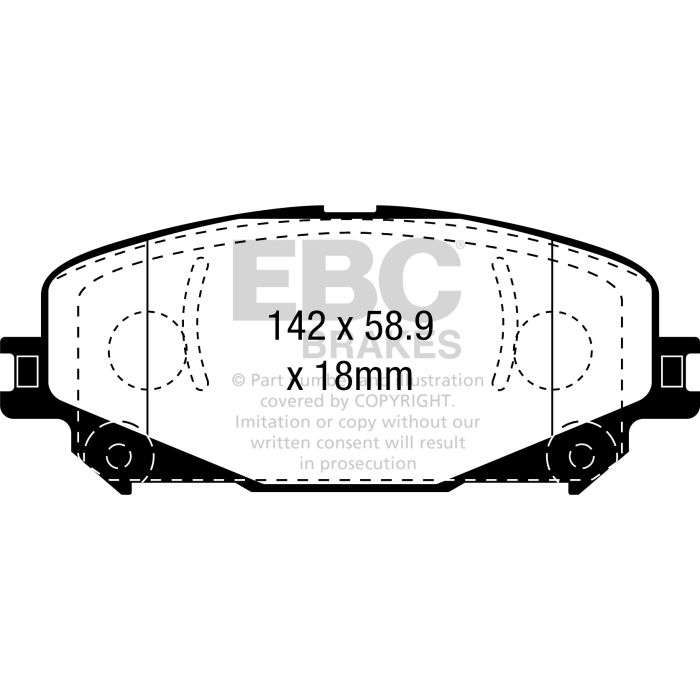 EBC DP42382R Yellowstuff Brake Pads Front