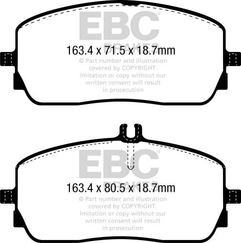 EBC DP62390 6000 SERIES SUV & 4X4 PAD SET