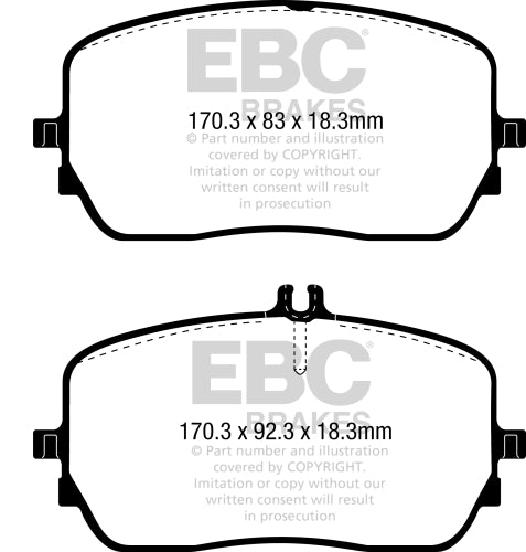 EBC DP42396R YELLOWSTUFF BRAKE PADS