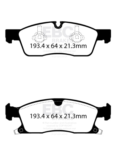 EBC DPX2398 BRAKE PAD SET