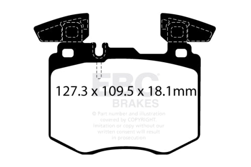 EBC DP62408 6000 SERIES SUV & 4X4 PAD SET