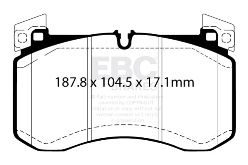 EBC DP62409 6000 SERIES SUV & 4X4 PAD SET