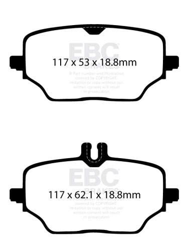 EBC DP62426 6000 SERIES SUV & 4X4 PAD SET