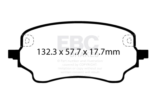 EBC DPX2441 BRAKE PAD SET