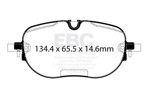 EBC DPX2446 BRAKE PAD SET