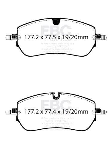 EBC DPX2475 BRAKE PAD SET