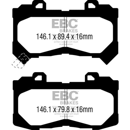 EBC DP63044 Greenstuff 6000 Brake Pads Front