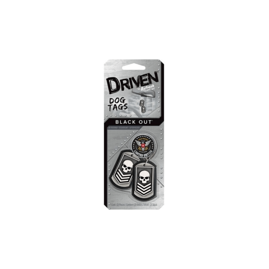 Driven 2pc. Car Air Freshener - Dog Tags Design